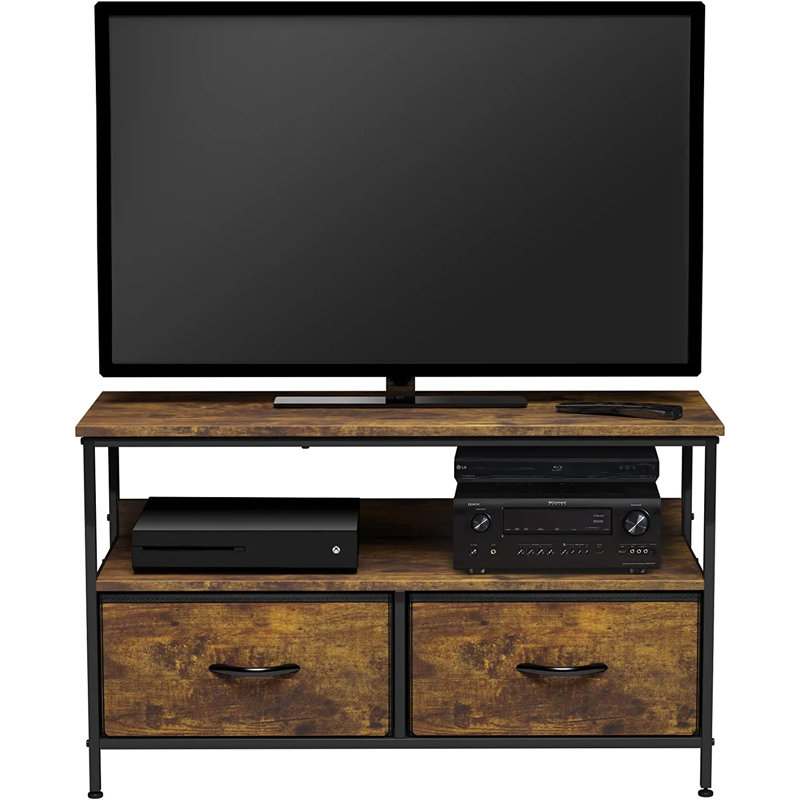 Commode télé avec 2 tiroirs Sorbus, Brun