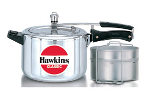 Hawkins Classic New Improved Aluminum Pressure Cooker, 5.23 Qt