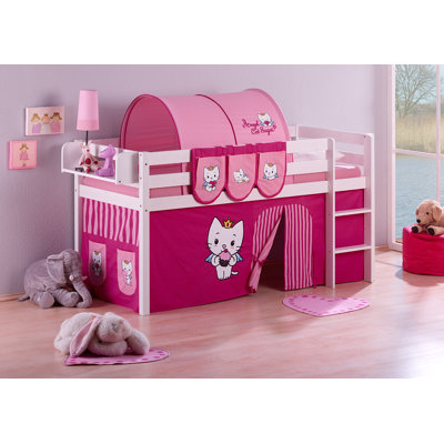 Angel Cat Sugar Loft Bed with Curtain