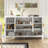 55" W Modern Sideboard With Adjustable Shelves, Double Hooks-1229959986