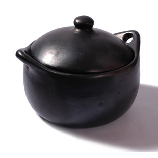 Ancient Cookware Earthenware Braiser with Lid