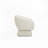 Boucle Swivel Chair, Solid Wood Frame