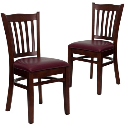 Prompton Vertical Slat Back Wooden Restaurant Chair