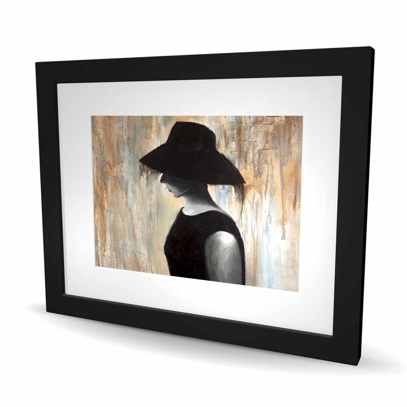 Impression encadrée Audrey Hepburn Big Hat | Décoration intérieure élégante, Noir