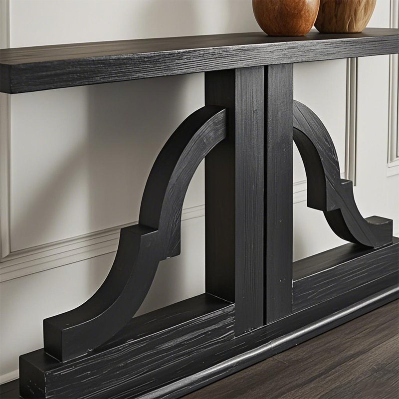 Retro Classical Art Design Console Table, 34.65" H x 59.06" W x 15.75" D