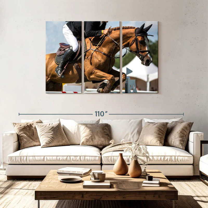 Sireci Equestrian Jumping Show, 48" H x 74" W
