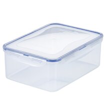 Neoflam NEOFLAM Airtight Smart Seal Food Storage Container (Set of 3,  Rectangle), Crystal Clear Body