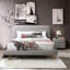 Table de chevet 2 tiroirs Grey Boucle