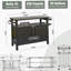 Armoire de rangement pour barbecue avec roulettes, brun