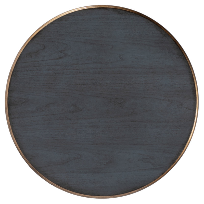 Hellinger Round End Table, Blue