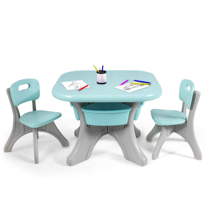 Borodale Kids Rectangular Play Or Activity Table and Chair Set