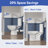750W Macerating Toilet With 4-inlet, Two-piece Powerful Upflush Toilet For Basement