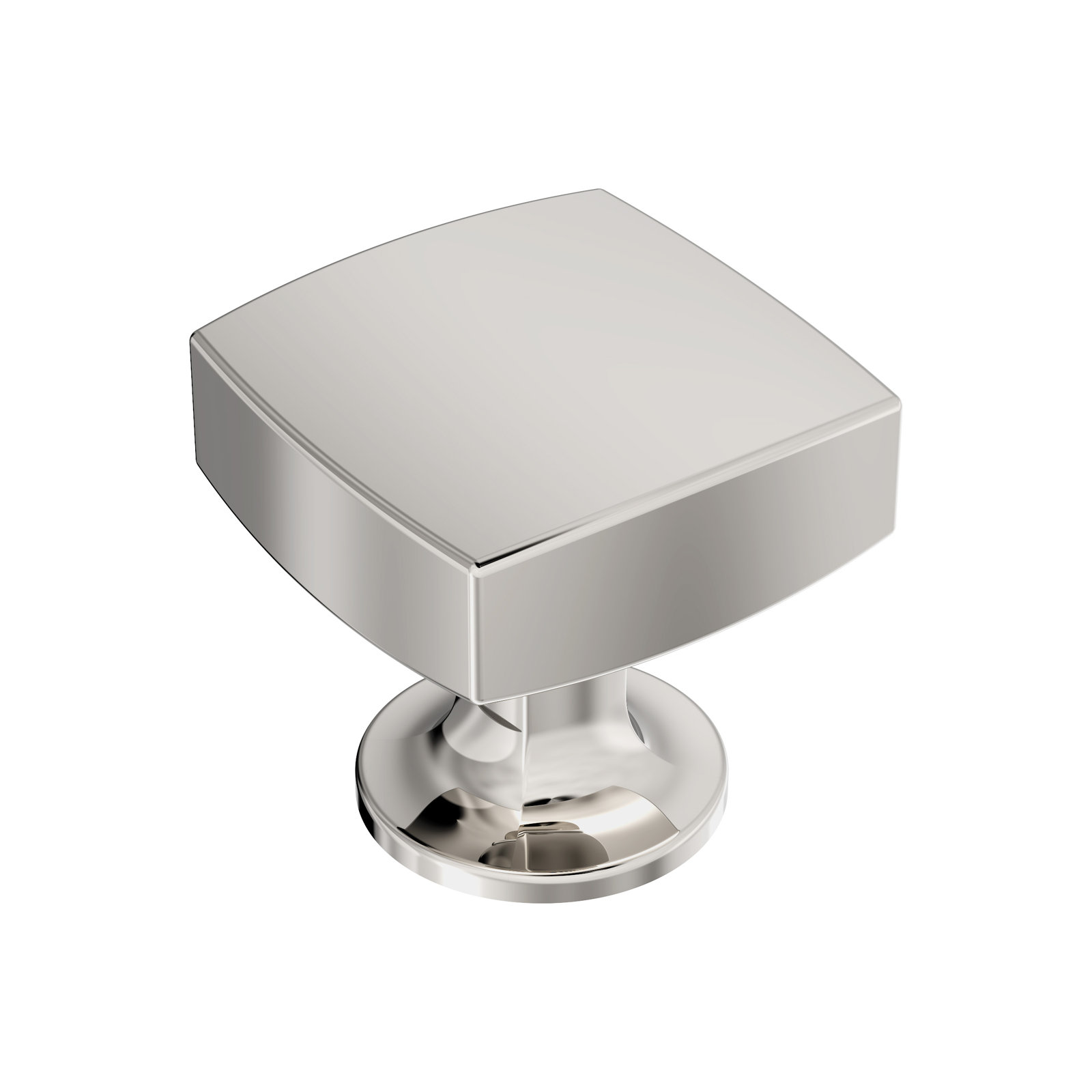 Everett Cabinet Knob, Polished Nickel, 1.25"