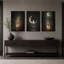 «White Ghost On Crescent Moon Swing» et ensemble de 3 toiles d'Halloween-1512880086