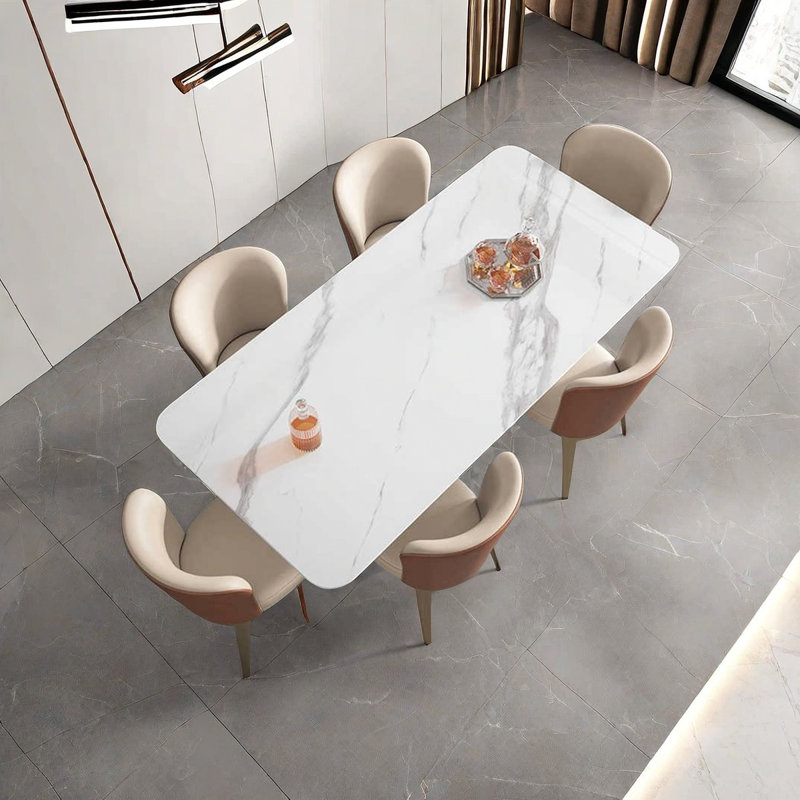 Table de salle à manger Modern Luxury, H 29,5 po x L 70,9 po x l 35,4 po