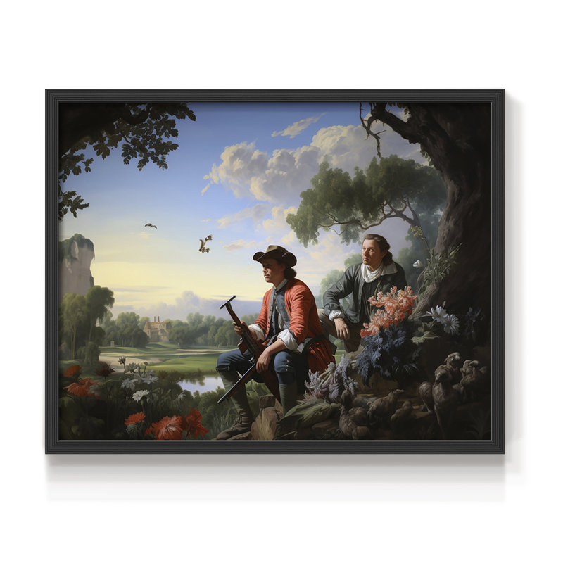 Faune, série III - Reproduction encadrée - Restickable, Noir, 16" H x 20" W