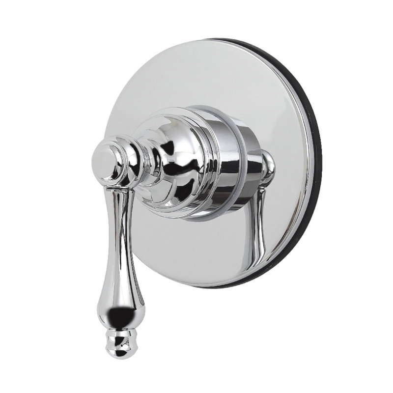 Kingston Brass Restoration Single-Handle Wall Mount Six-Way Diverter Valve with Trim Kit, Polished Chrome