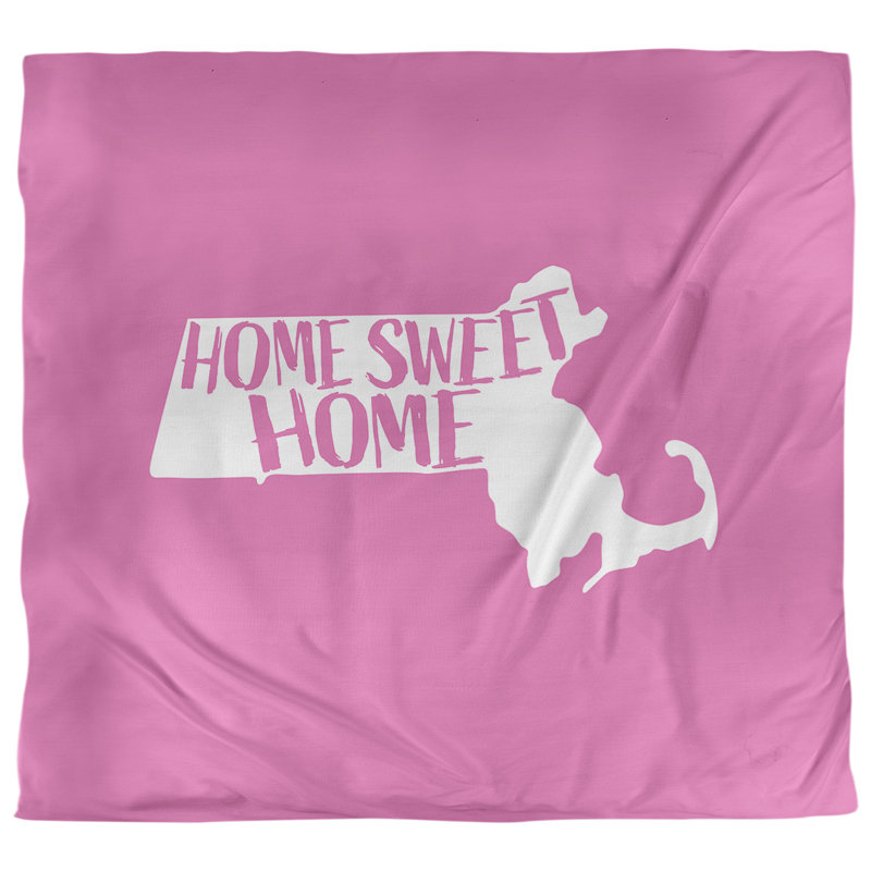 Housse de couette simple Massachusetts, Housse de couette pour très grand lit, Bleu, Polyester brossé