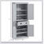 Grand garde-manger 72 po, armoire de rangement haute avec tiroir 72 po-1169878965
