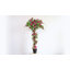 Arbre topiaire artificiel à fleurs 63 po avec pot Bougainvillea pour décoration intérieure / extérieure
