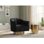 Fauteuil d'appoint pivotant en velours Farrah-30980284-30980287