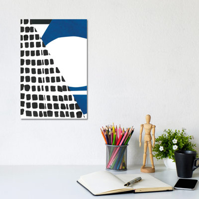 Memphis In Blue I by Renée Stramel - Wrapped Canvas Print