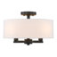 Plafonnier semi-encastré 4 lumières 15,5 po