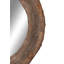 Grand miroir mural en bois avec copeaux de bois