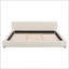 Lit tapissier beige élégant-44248987