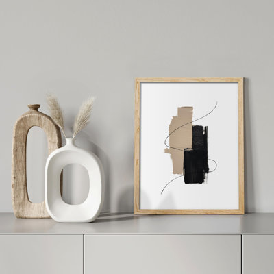 «Abstract Color Block Illustration Realism Rustic Nature Relax / Calm Multicolor Office» sur papier