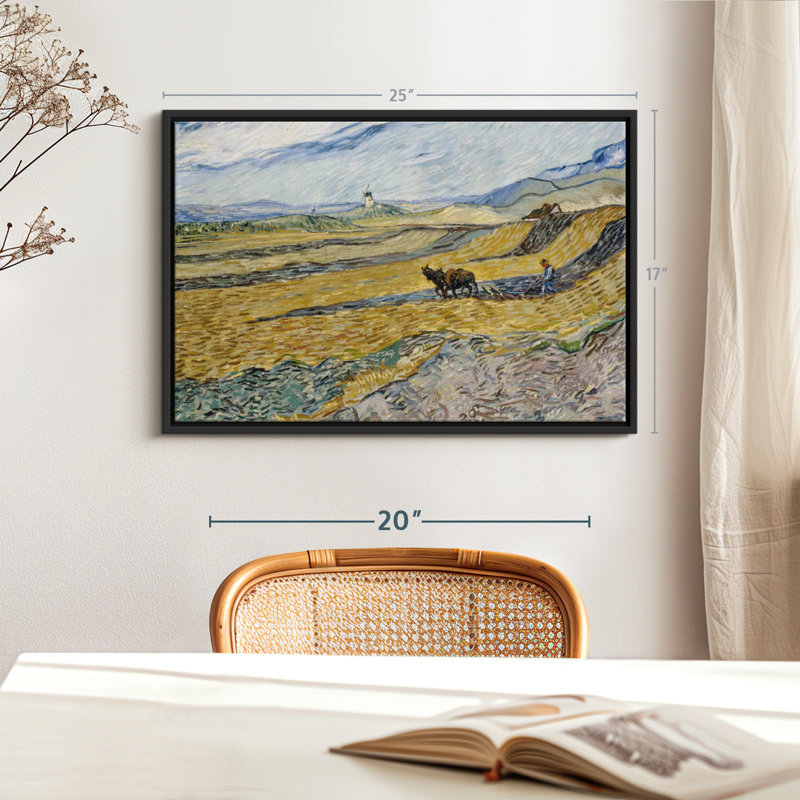 Nature «Champ clos avec art mural Plowman», H 17 po x l 25 po