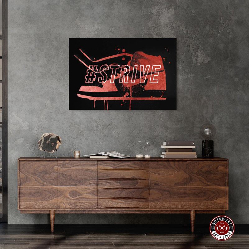 Red Strive Sneaker Canvas Art Print, 24" x 36"