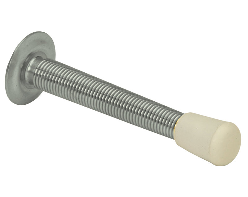 Ives Steel Baseboard Stop, Satin Bronze