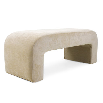 Ichika 47" Chenille Waterfall Bench