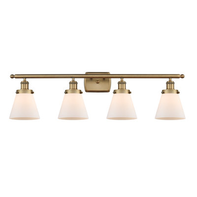 Éclairage pour meuble-lavabo 4 lumières 36 po Ballston Urban Cone