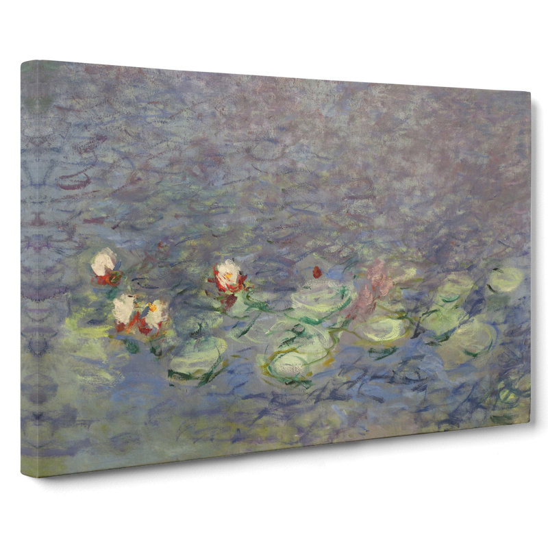 Water Lilies Lily Pond Vol.38 by Claude Monet - Wrapped Canvas, 35cm H x 50cm W x 3cm D
