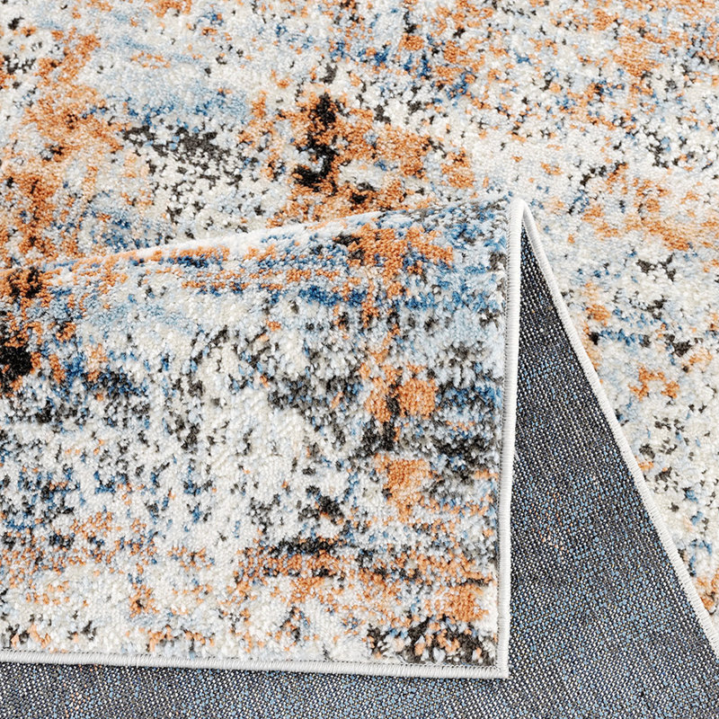 Area Rug, Abstract, Rectangle 6'6" x 9'