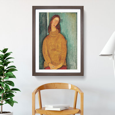 Jeanne Hebuterne Vol.2 by Amedeo Modigliani - Picture Frame Painting on MDF