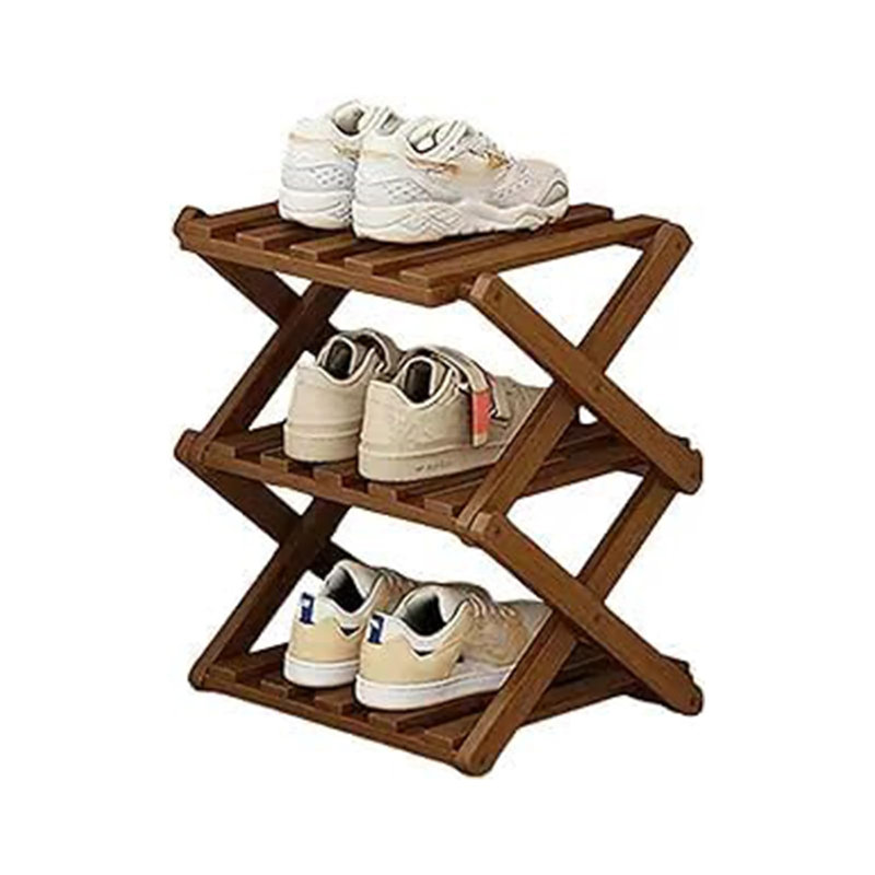 Shoe Rack, 3, Walnut