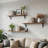 Floating Shelves for Wall 32″W x 8″D, Long Wall Mounted Shelves Set of 3, Wood Book Shelves Decor, Farmhouse Display Shelf for Bedroom, Living Room, Laundry Room, Kitchen, Bathroom, Brown-678910724-678910727