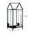 Cantarero 14'' W Metal Log Rack on Wheels with 4 Piece Fireplace Tool Set for Hearth