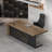 Walnut Rectangular Solid Wood Writing desk-1404834542