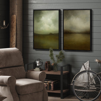 Art mural encadré, rétro, antique et classique pour chambre à coucher - 24 po x 36 po