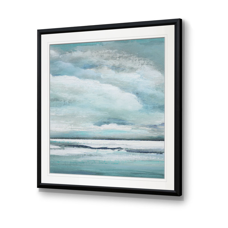 «Billowing Clouds II» - reproduction d'art, H 23 po x l 23 po x P 1,5 po, Cadre noir