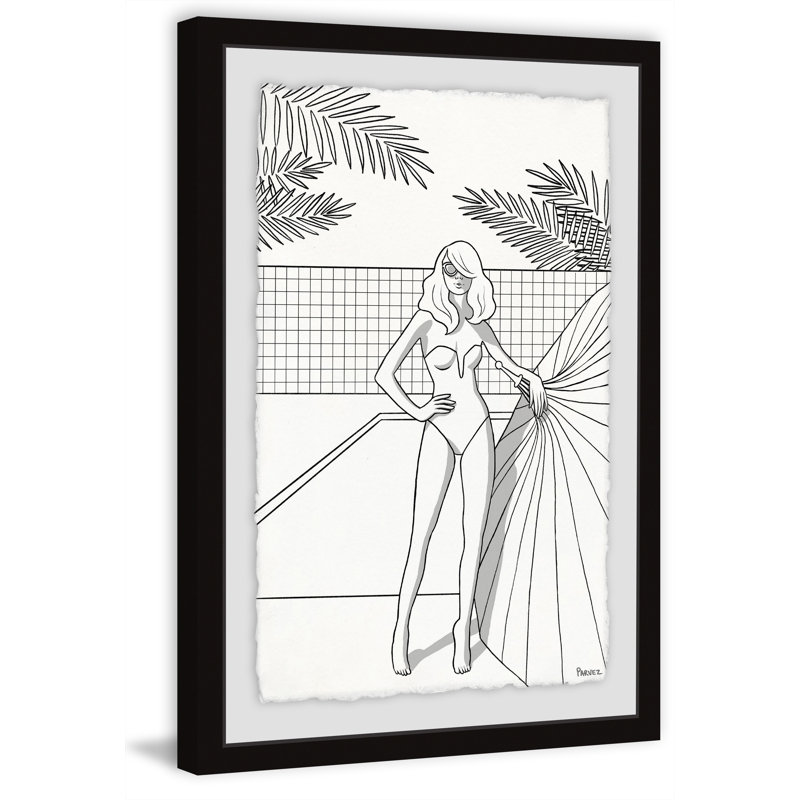 « plongée to the pool » par parvez taj,-cadre photo imprimé sur papier, H 12 po x l 8 po x P 1,5 po