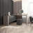 47.24"Luxury Gray Solid Wood Vanity Desk