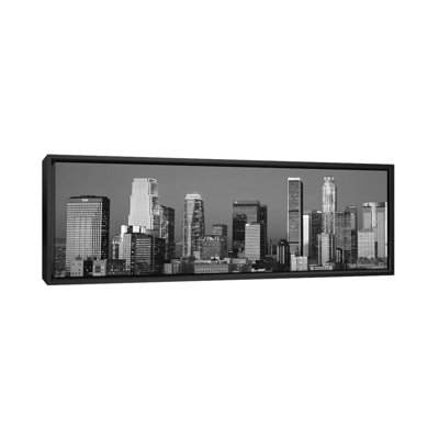 " Los Angeles Panoramic Skyline Cityscape (Black & White - Sunset) " by Unknown Artist