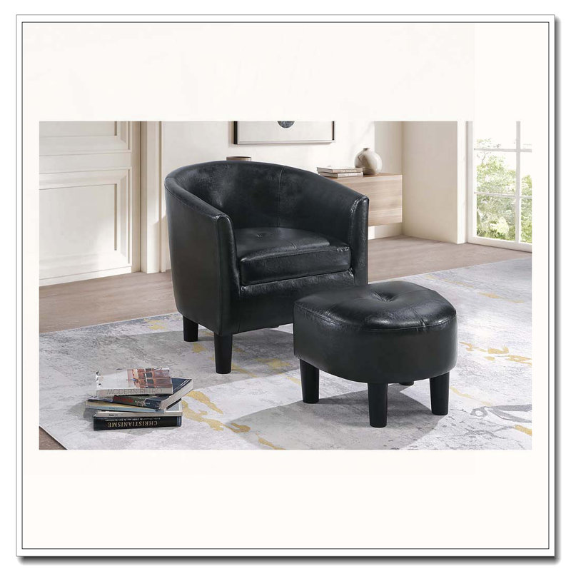 Chaise d'appoint et repose-pieds