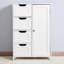 Armoire de rangement blanche pour salle de bain