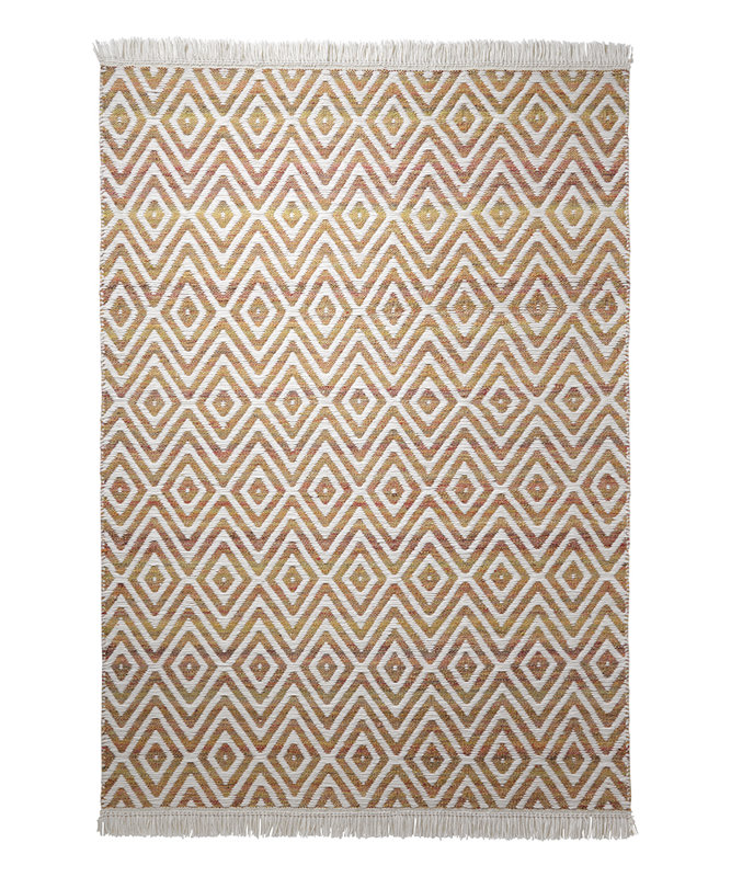 Vector Chevron Wool Hand Woven Area Rug, 60 x 110cm